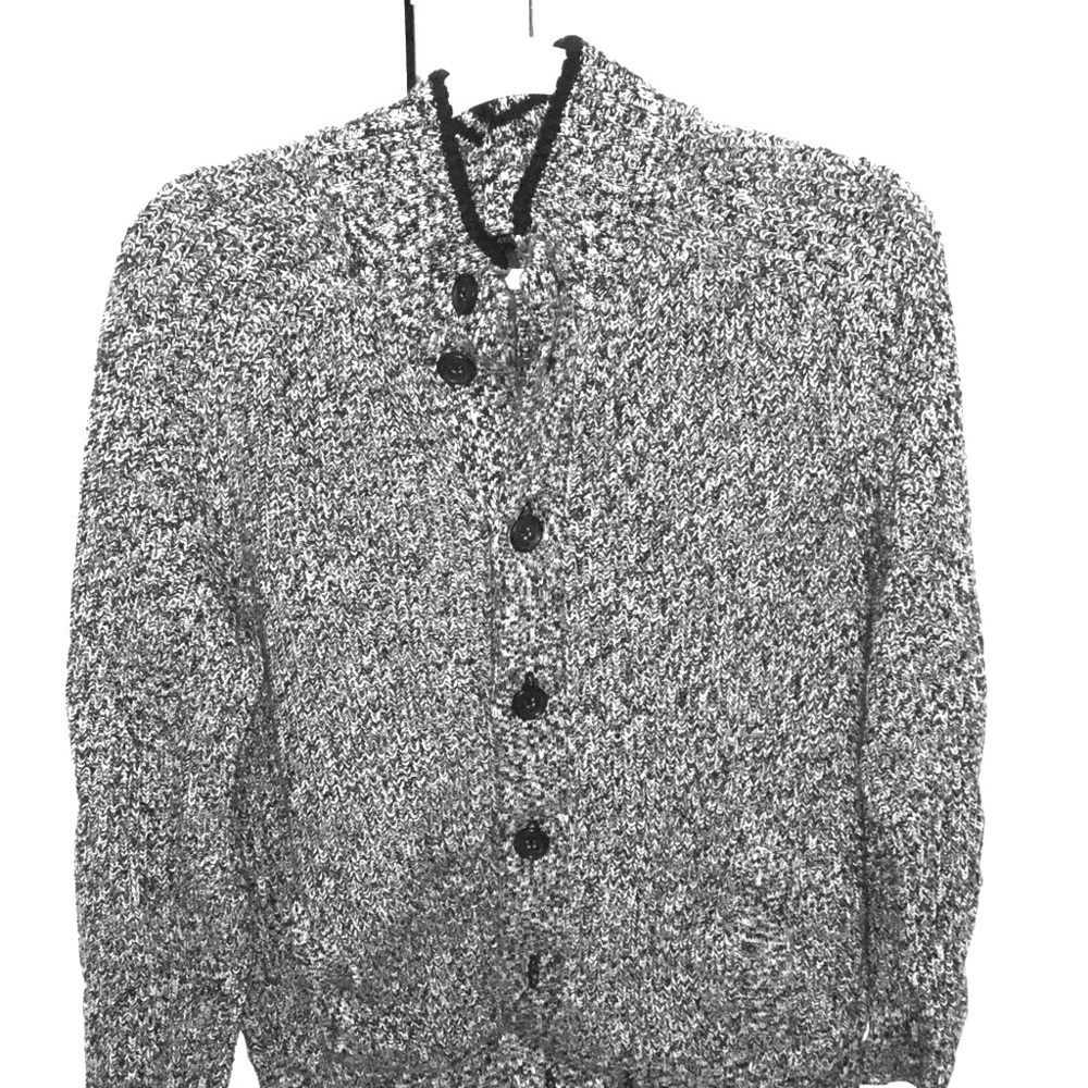 Banana Republic Black and White Sweater/Cardigan